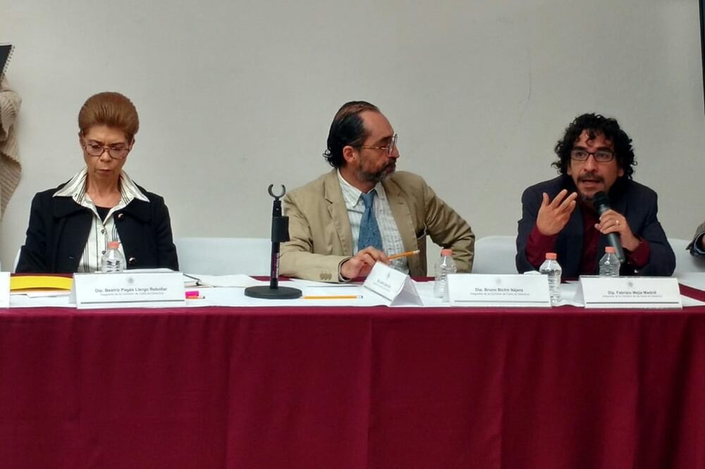 El diputado de Morena, Bruno Bichir, se reincorporó a los trabajos de la Asamblea Constituyente. Foto Gerardo Suárez