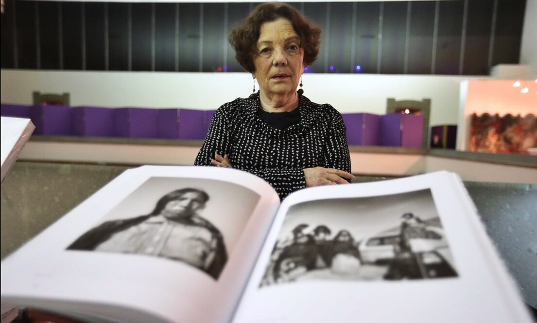 Imagen de Graciela Iturbide durante la presentación del libro “Cuando habla la luz”, el 9 de febrero de 2019. Foto: archivo Ariel Ojeda/EL UNIVERSAL