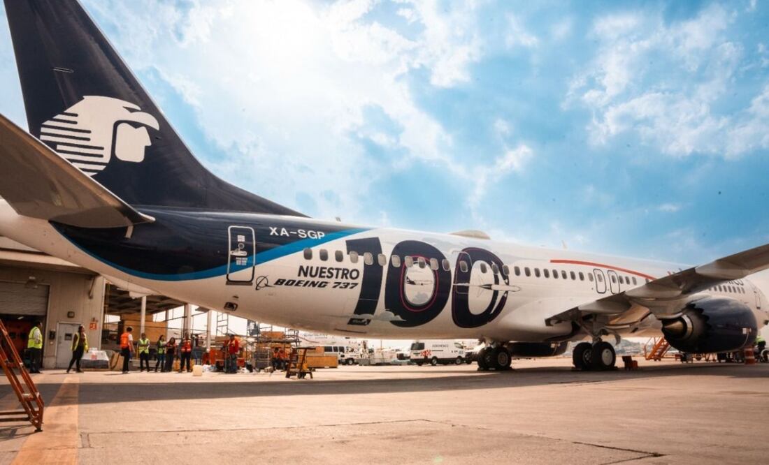 La aeronave Boeing 737 MAX-9. Foto: Aeroméxico