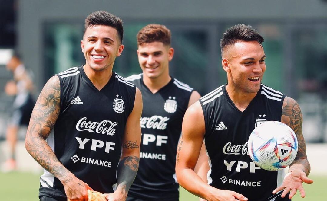 Jugadores argentinos. Fuente: Instagram @enzojfernandez