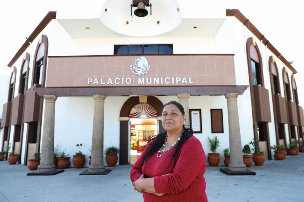 Norma es la primera mujer indígena que ocupa una oficina de gobierno en Tecate. Foto: Valente Rosas.