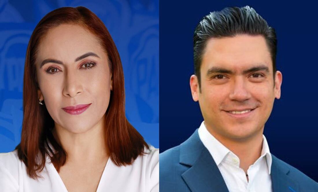 Adriana Dávila y Jorge Romero. Foto: PAN