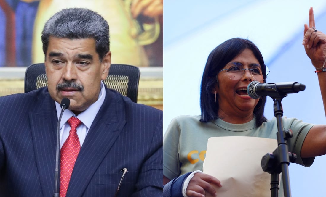 El presidente de Venezuela, Nicolás Maduro, y su vicepresidenta, Delcy Rodríguez. Foto: especial