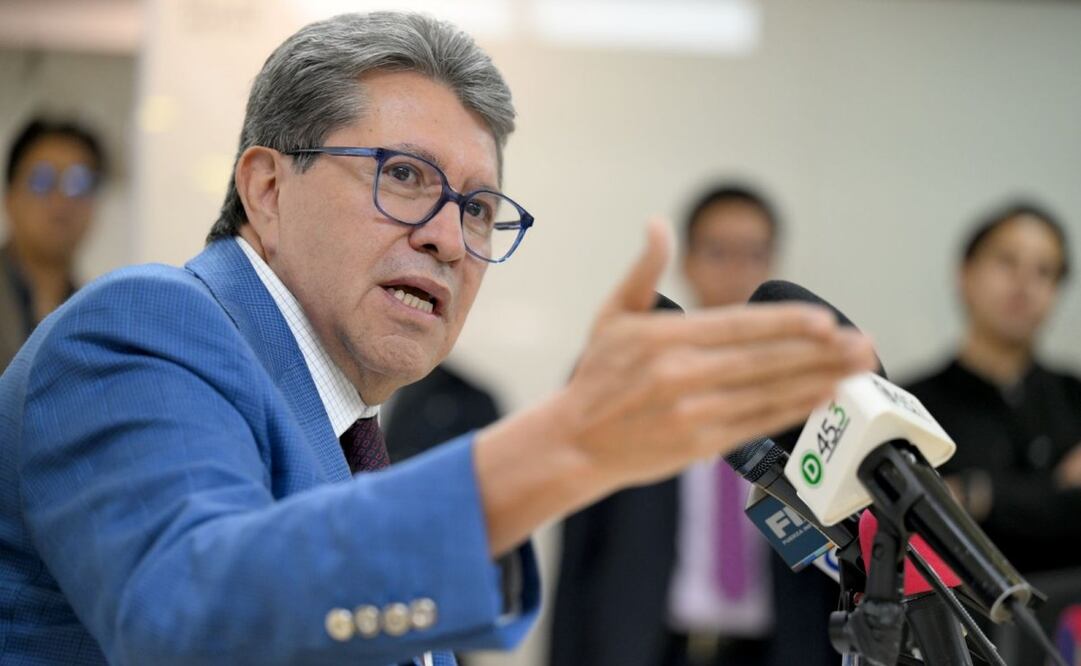 El coordinador de Morena en la Cámara de Diputados, Ricardo Monreal, en conferencia de prensa este jueves 2 de octubre de 2025. Foto: Especial