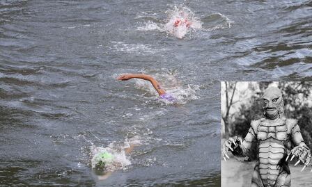Los memes que dejó la prueba olímpica de Triatlón en el contaminado Río Sena