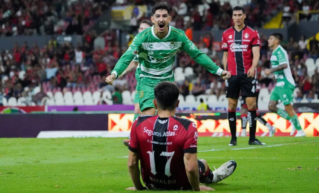 Jesús Ocejo celebra el gol del empate para Santos | FOTO: Imago7