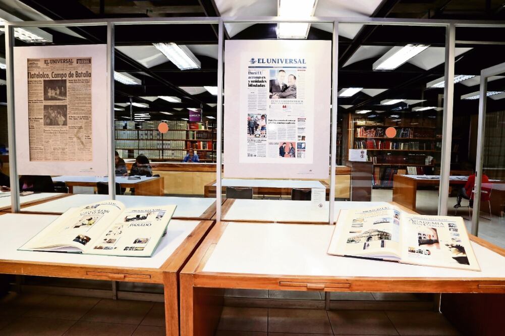 La exposición se inscribe en el centenario de EL UNIVERSAL; muestra, por ejemplo, un reportaje sobre Francisco Villa. (BERENICE FREGOSO. EL UNIVERSAL)