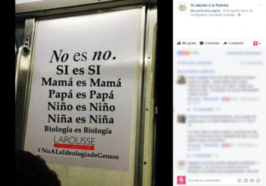 Larousse acusa plagio, Frente Nacional por la Familia se deslinda