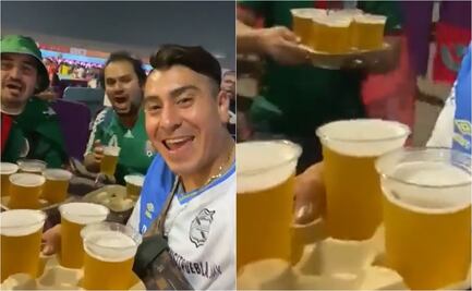 VIDEO: Mexicanos festejan con el "¡Sí se pudo!" al encontrar cervezas en la Copa del Mundo 