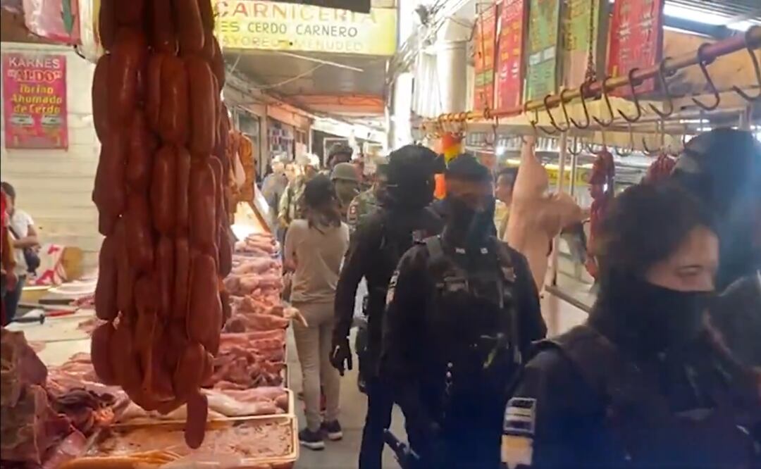Refuerzan operativos en la Central de Abasto de Puebla para combatir robos; comerciantes enfrentan pérdidas económicas. Foto: Captura de pantalla