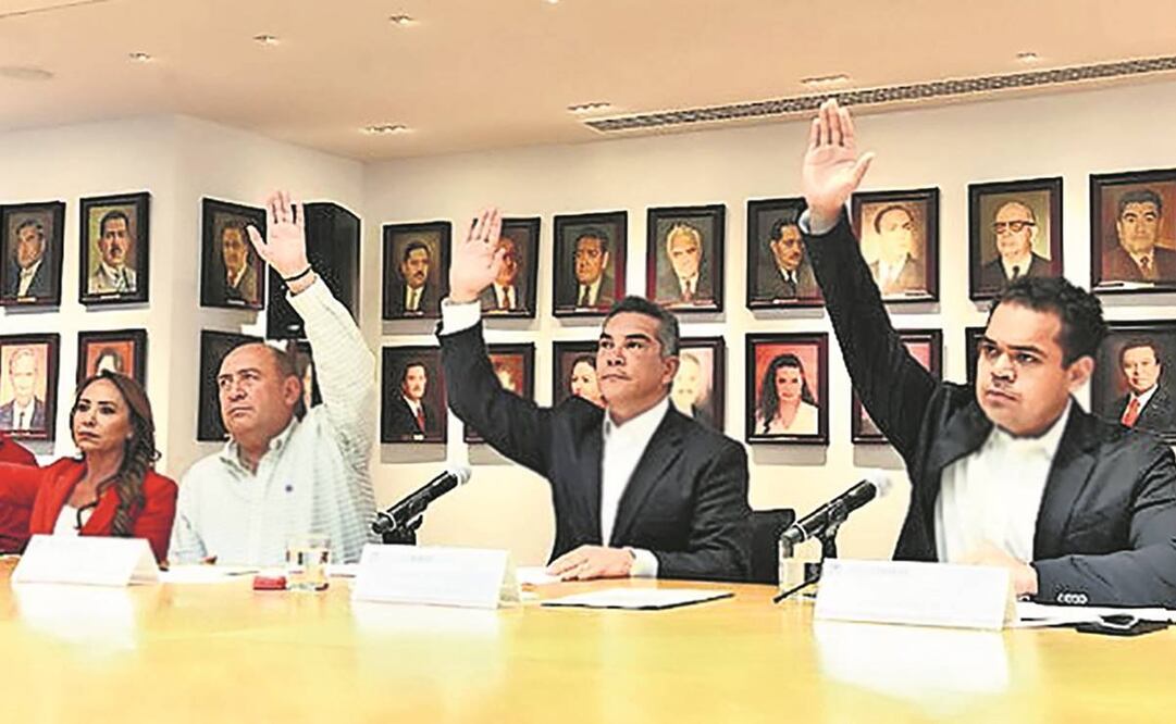 El Consejo Político Nacional del PRI mantuvo la postura de unidad en torno a la decisión de Va por México de ir contra la reforma eléctrica en la Cámara Baja. Foto: Especial.