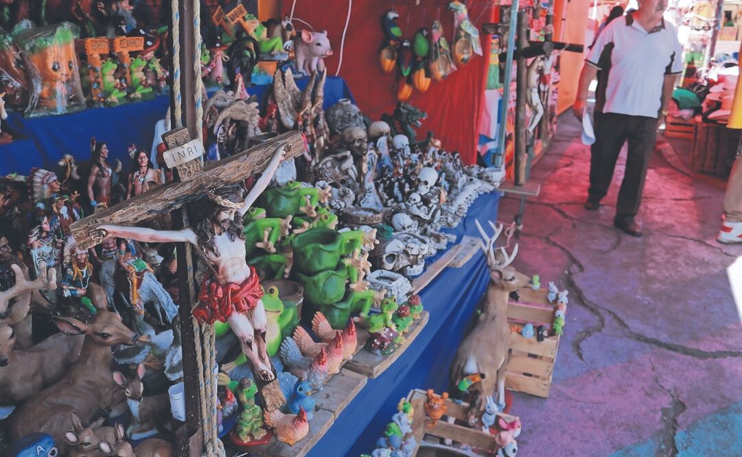 Los comerciantes de figuras religiosas y de barro son los principales afectados. Foto: de Fernanda Rojas. El Universal