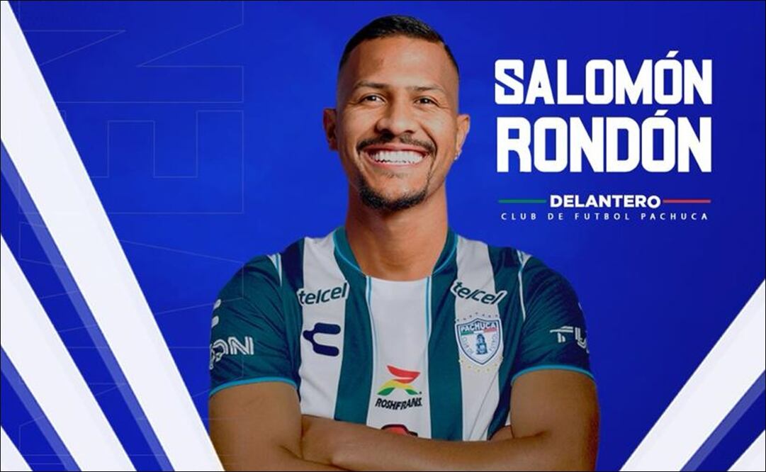 Pachuca confirmó la contratación del histórico artillero venezolano Salomón Rondón / FOTO: ESPECIAL