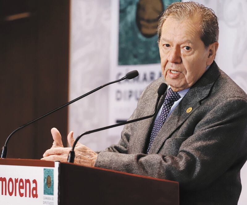 Porfirio Muñoz Ledo aseguró que la Línea 12 del Metro tiene un origen corrupto y que su edificación tuvo un costo exorbitado. Foto: ARCHIVO EL UNIVERSAL