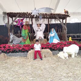 Presumen Nacimiento monumental en Xochimilco