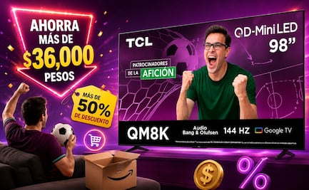 Amazon México remata pantalla TCL 4K de 98 pulgadas a más de la mitad de su precio; ahorra más de 36 mil pesos