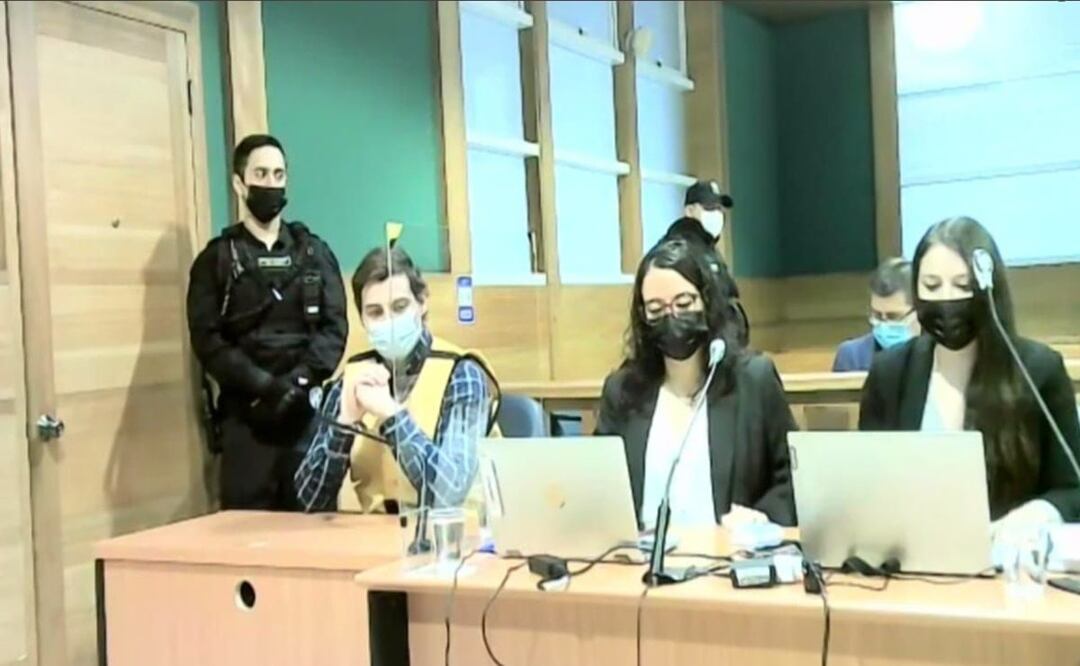 FOTO: Twitter / Captura de Pantalla / Martín Pradenas en el cierre del juicio en su contra