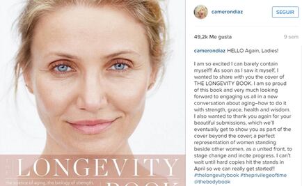 Cameron Diaz ofrece consejos de cómo envejecer