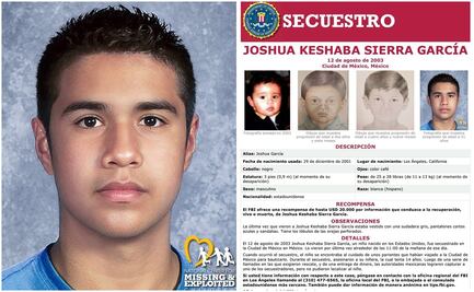 ¿Has visto a Joshua? FBI ofrece 20 mil dólares por niño de EU secuestrado en CDMX hace 20 años