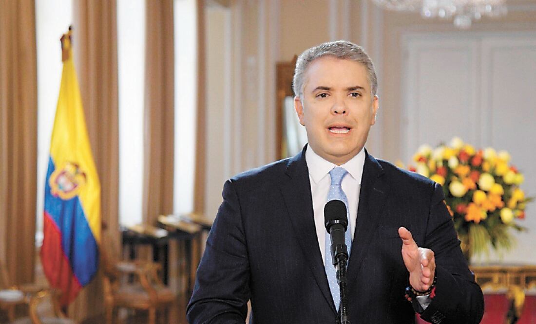 El presidente colombiano, Iván Duque, aseguró que el regreso a las armas de exlíderes de las extintas FARC no supone el surgimiento de otra guerrilla. Foto/EFE