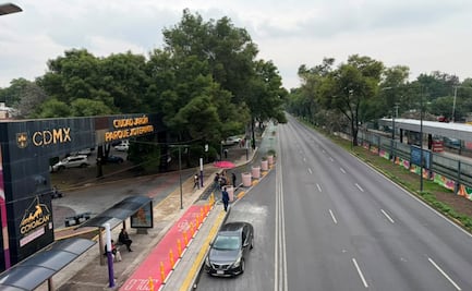 Cierre del Tren Ligero toma por sorpresa a capitalinos y turistas; usuarios caminan por Tlalpan ante falta de servicio