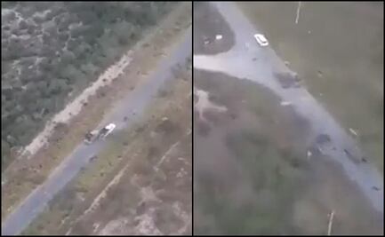Dron capta video de enfrentamiento entre Cártel del Golfo y Cártel del Noroeste en Tamaulipas