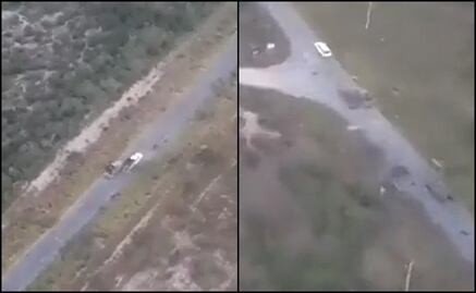 Dron capta video de enfrentamiento entre Cártel del Golfo y Cártel del Noroeste en Tamaulipas