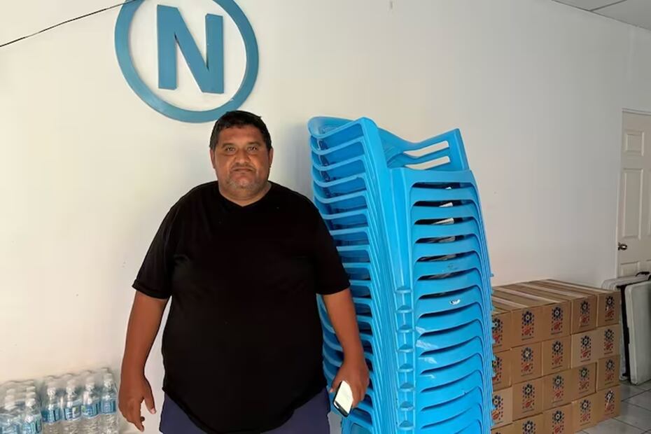 César Vázquez, voluntario de Nuevas Ideas. Foto: Julieta Nassau - La Nación