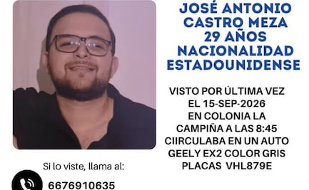Desaparece ciudadano estadounidense en Culiacán; localizan abandonado su vehículo dos días después