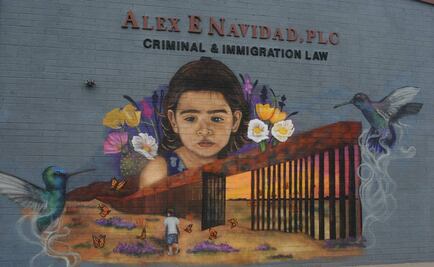 Pintan mural contra el encarcelamiento de niños migrantes en EU