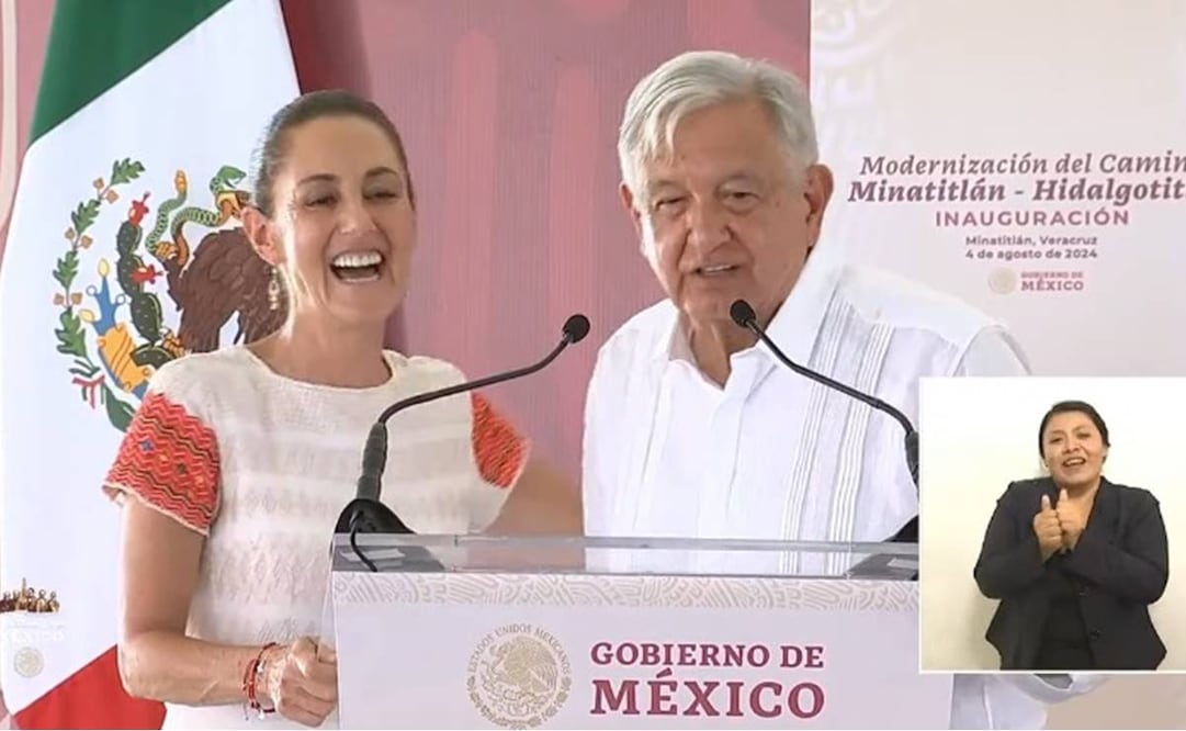 El presidente Andrés Manuel López Obrador encabezó la arenga que sus simpatizantes ha creado en apoyo a Claudia Sheinbaum . Foto: Especial