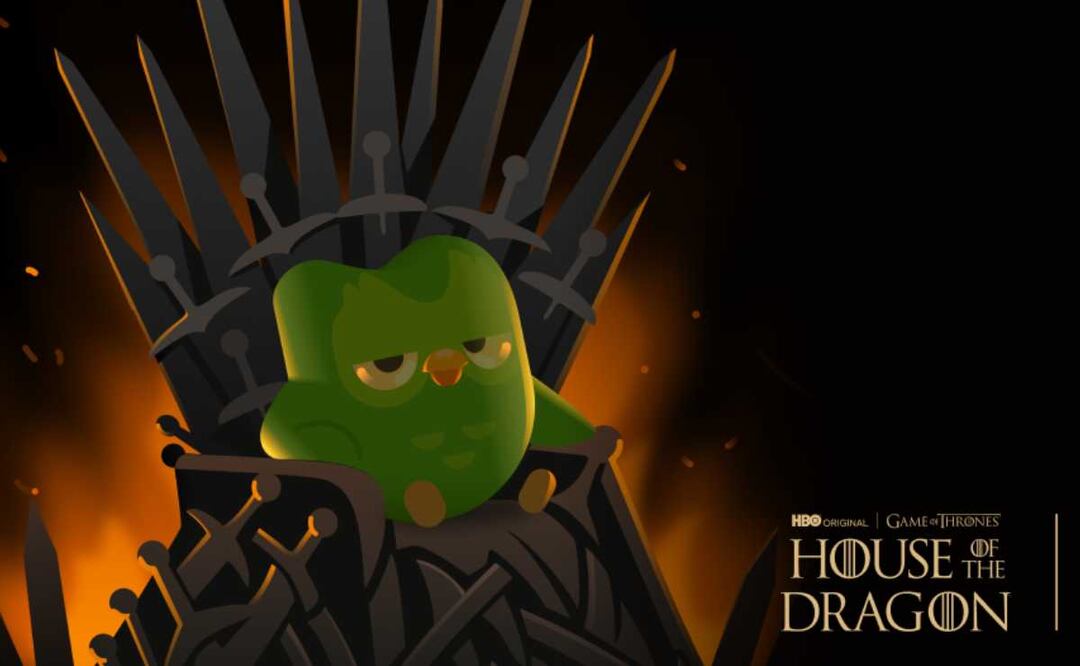 La plataforma de aprendizaje de idiomas Duolingo, anunció hoy su asociación oficial con HBO Max para el estreno de la serie “House of the Dragon”