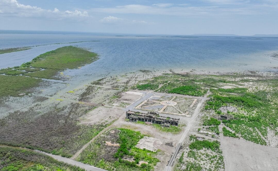 Presa Vicente Guerrero, principal fuente de abastecimiento de la capital Ciudad Victoria. Foto: Especial