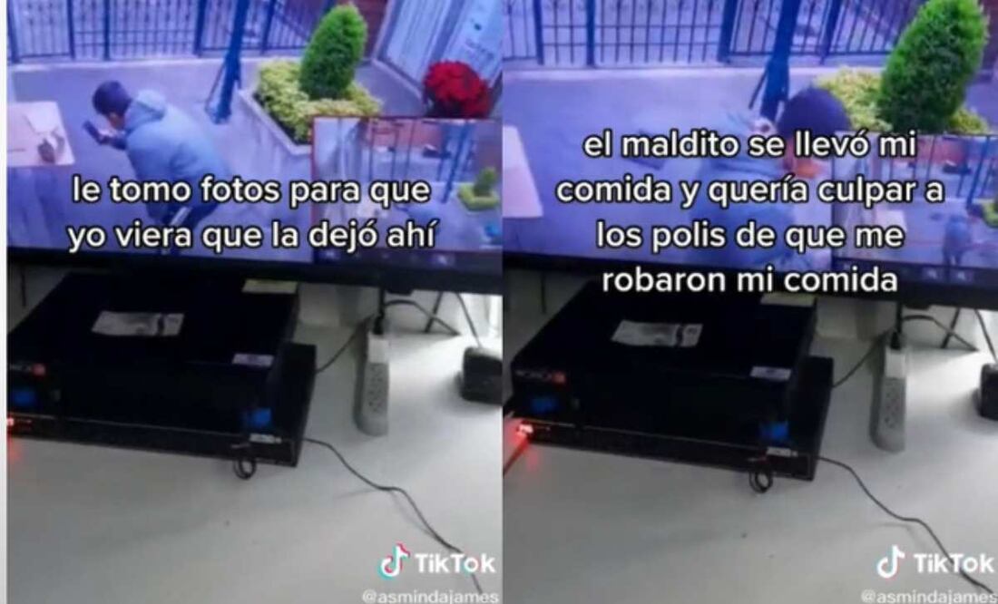 Una usuaria evidenció a un repartidor que fingió dejar su pedido y lo robó