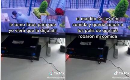 Repartidor tragón se vuelve viral. Finge entregar comida y la roba