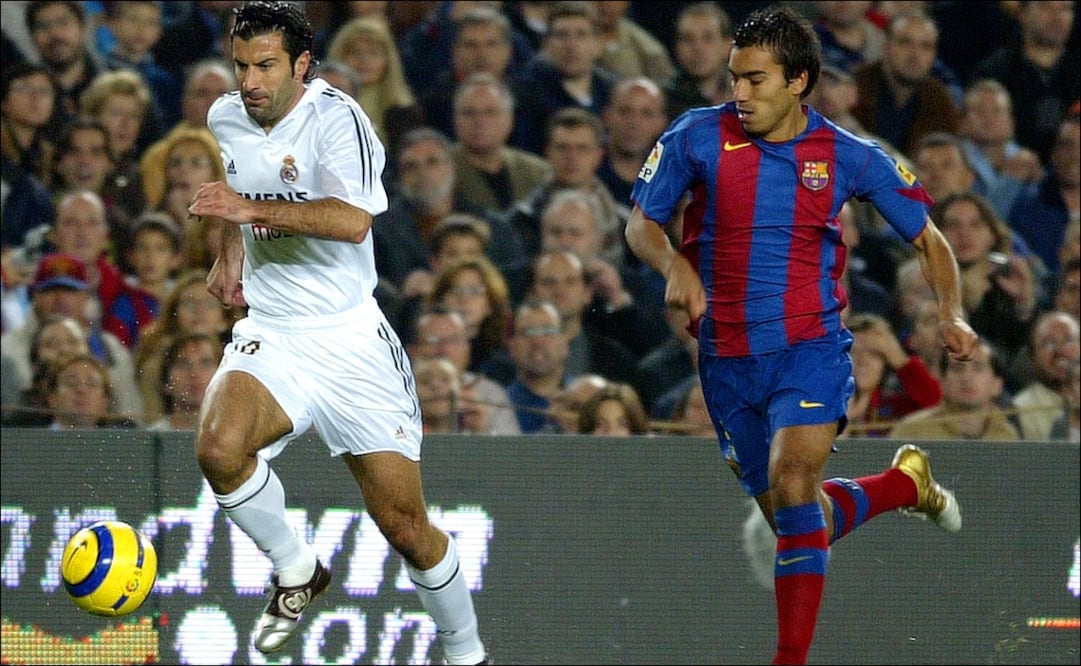 Luis Figo jugó con el Real Madrid y el Barcelona