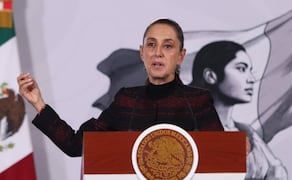 La presidenta Claudia Sheinbaum en la “Mañanera del Pueblo” del 6 de agosto de 2026 en Palacio Nacional. Foto: Carlos Mejía/ EL UNIVERSAL