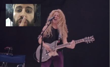 Piqué se cuela en ensayo de Shakira