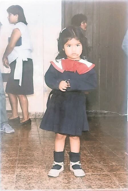 Julissa a los 3 años de edad, cuando asistía al Colegio Centro Cultura y Acción en Taxco, Guerrero (CORTESÍA: JULISSA ARCE)