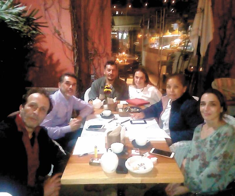 Daniel Giménez Cacho, Serg io Mayer y miembros de MOCCAM. ESPECIAL