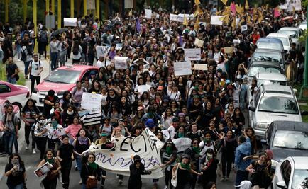 También se protestó en la UNAM contra la violencia de género