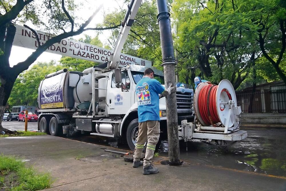 La alcaldía realizó desazolves como medida preventiva. Foto Especial
