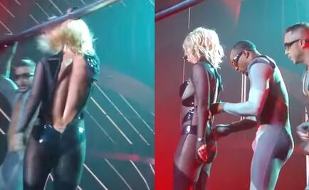 Britney sufre con su ropa en pleno show