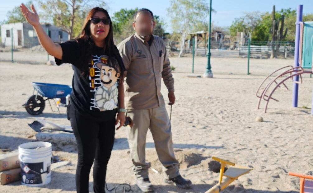 Regidora de La Paz, BCS porta camiseta en alusión a "El Chapo" (21/07/2025). Foto: Captura de pantalla