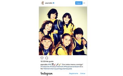 Paulina Rubio podría ser parte del reencuentro de Timbiriche