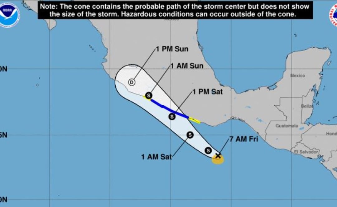 Se forma la tormenta tropical "Lester"; sigue su trayectoria EN VIVO