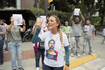 ‘Juan Guaidó es nuestro presidente’, dice Lilian Tintori