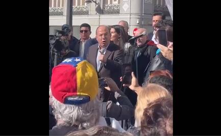 Video: Calderón se manifiesta en España en respaldo a María Corina Machado
