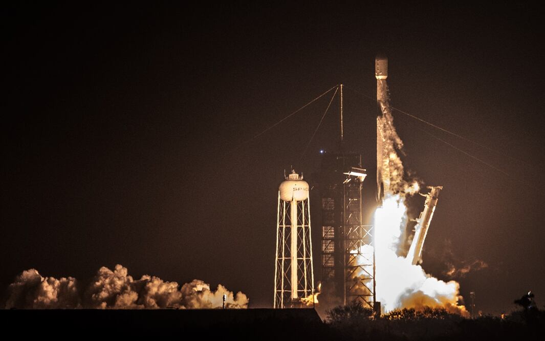 El módulo Odiseo de la empresa privada Intuitive Machines despegó el 15 de febrero, desde Florida con destino a la Luna, cargado de instrumentos de la NASA.
Foto: EFE / Cristobal Herrera-ulashkevich