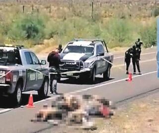 Encuentran 10 cuerpos en carretera Caborca-Sonoyta 